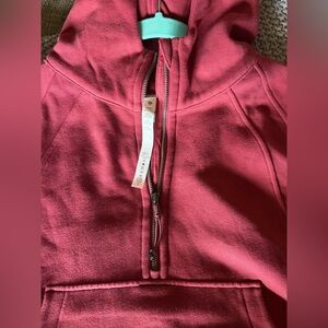lululemon athletica Red Crew Neck Sweater